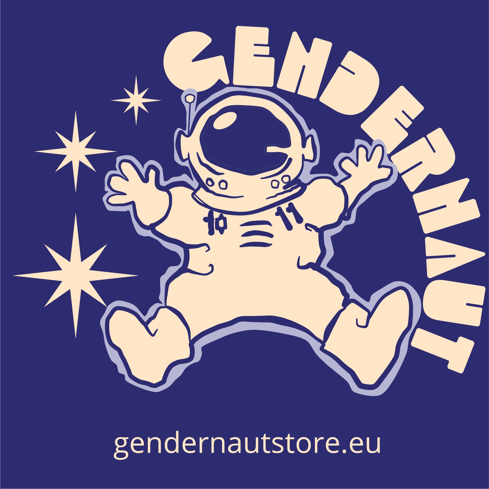 Logo of a Swedish store for trans, nonbinary, genderqueer, ftm, mtf, gender fluid, cosplayers, drag performers, transgender people.