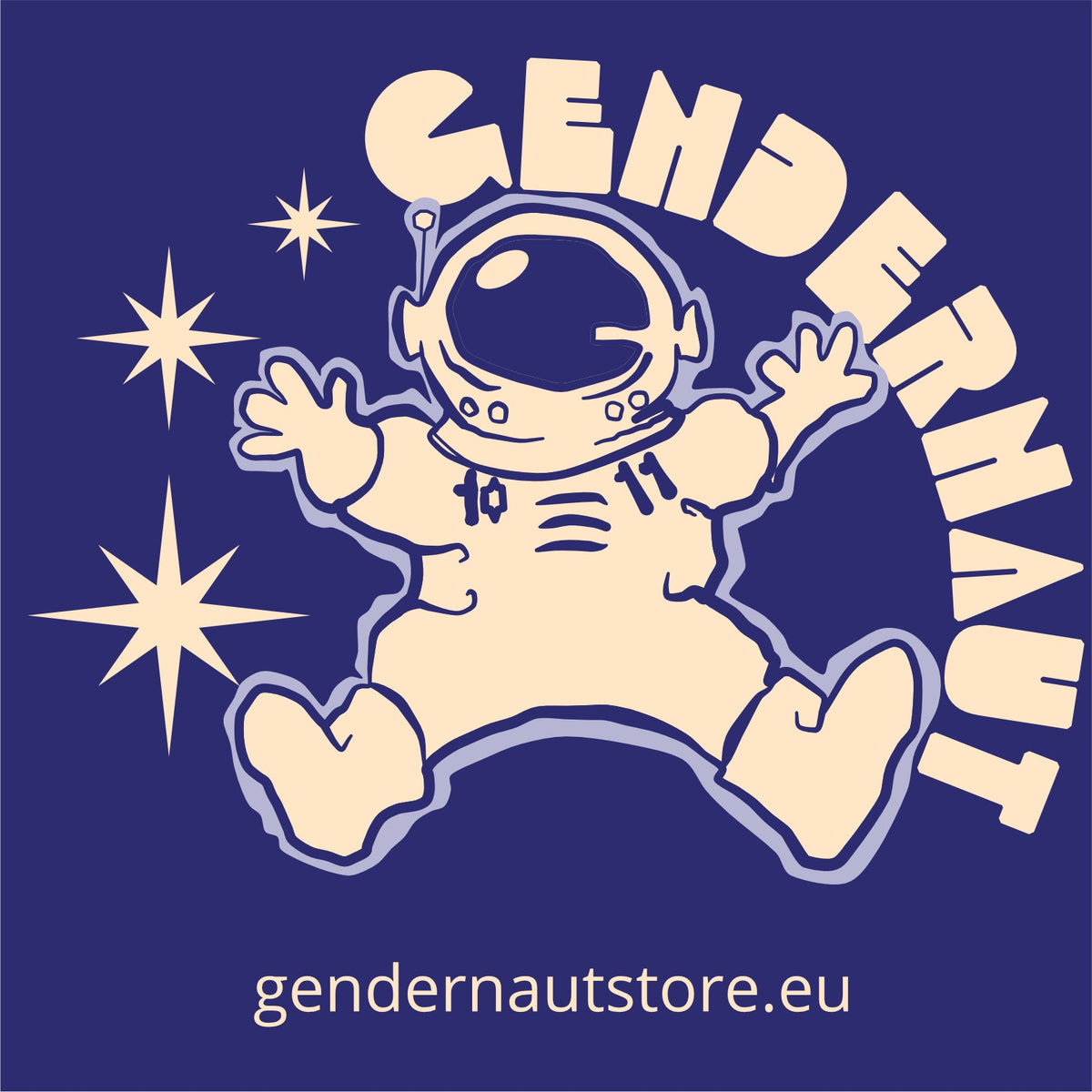 Logo of a Swedish store for trans, nonbinary, genderqueer, ftm, mtf, gender fluid, cosplayers, drag performers, transgender people.