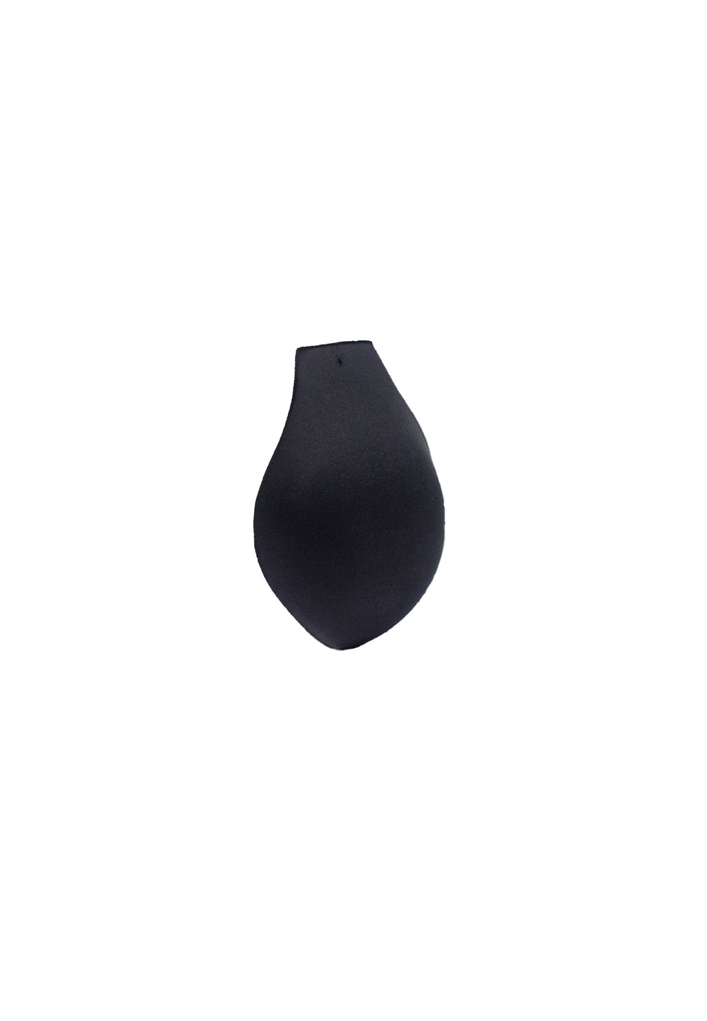 A packer made of foam. It has penis outline shape. It can be used with or without packing boxers. Made for ftm, trans masc, nonbinary, trans men, drag queens, cosplayers. Front view.