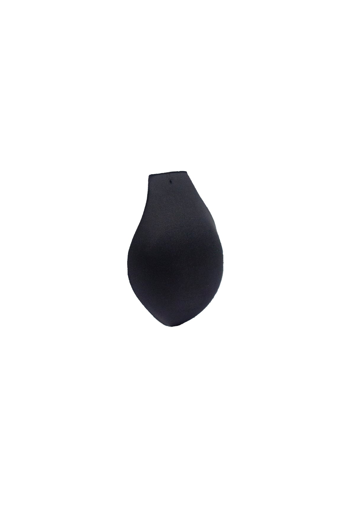A packer made of foam. It has penis outline shape. It can be used with or without packing boxers. Made for ftm, trans masc, nonbinary, trans men, drag queens, cosplayers. Front view.