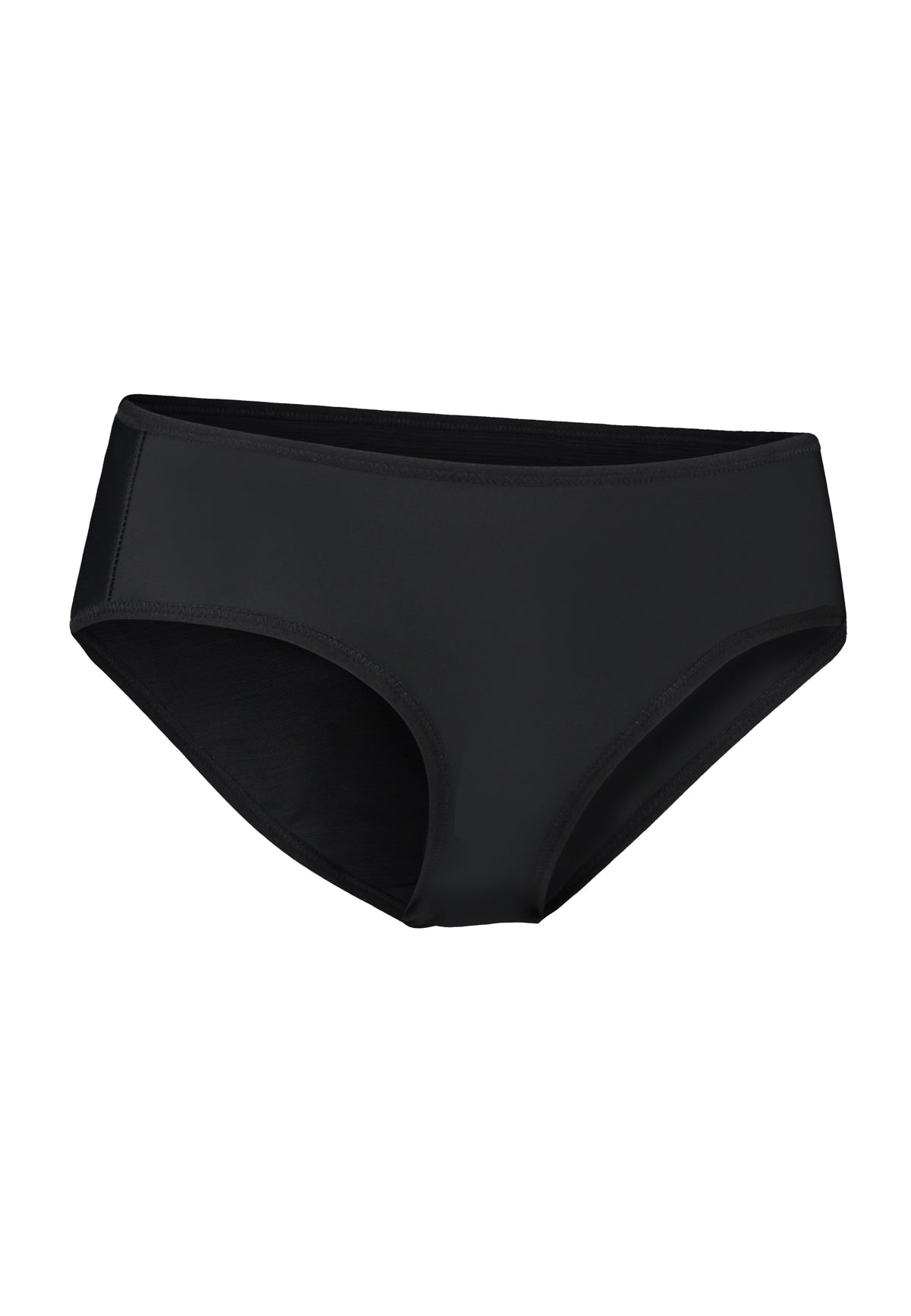 Black tucking underwear gaff. Ideal for trans women. trans femme, mtf, nonbinary, drag queens, cosplayers. Front view.