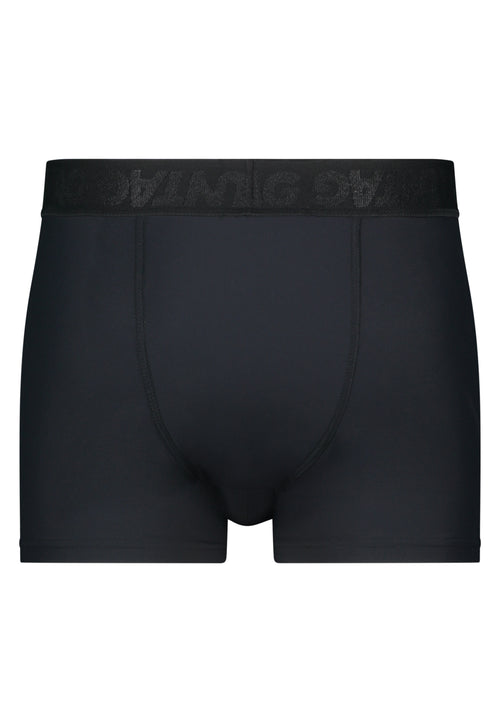 UNTAG period boxers for trans people that experience monthly bleeding. Black. Front view n2.